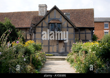 Shakespeare Birthplace in Henley Street Stratford upon Avon Warwickshire Foto Stock