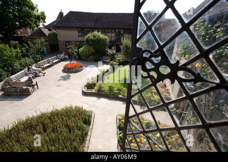 Shakespeare Birthplace in Henley Street Stratford upon Avon Warwickshire Foto Stock