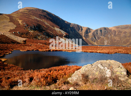 Loch Brandy a Glen Clova, Angus, Scozia Foto Stock