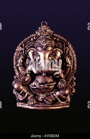Idolo di argilla di Ganesh Foto Stock