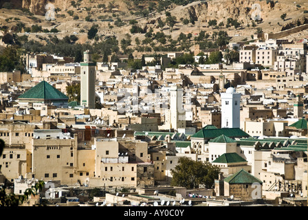 19 11 07 Fez Marocco Panoramica della Medina Foto Simon Grosset Foto Stock