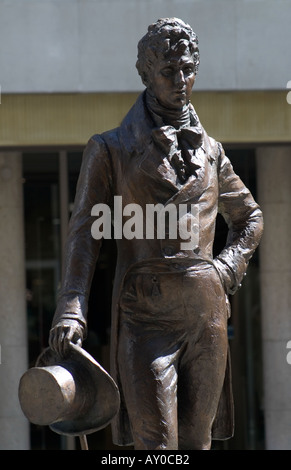 Beau Brummell statua Jermyn Street Londra Inghilterra REGNO UNITO Foto Stock