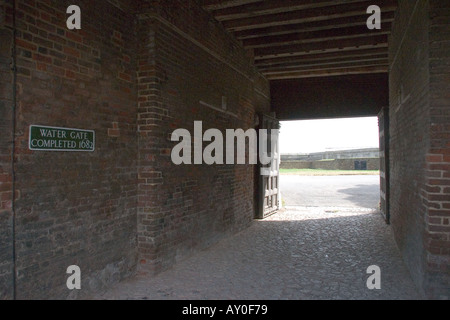 Porta acqua Tilbury Fort Essex GB UK Foto Stock