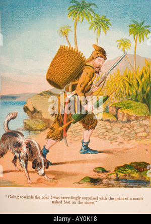 Robinson Crusoe Foto Stock