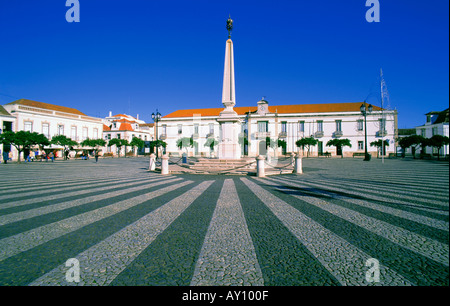 Piazza Marques de Pombal Vila Real de Santo Antonio Algarve Portogallo Foto Stock