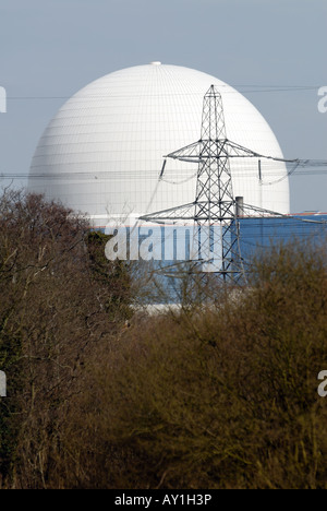 Centrale nucleare di Sizewell B vicino a Leiston, Suffolk, Regno Unito. Foto Stock