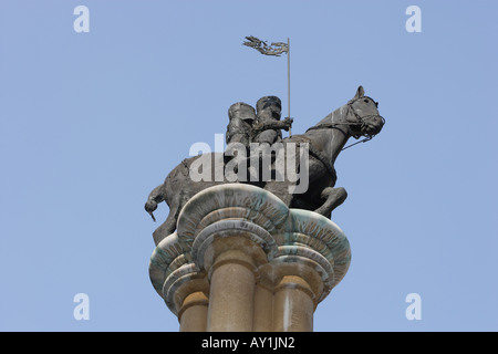 Cavalieri templari statua al tempio Inn City Of London Foto Stock