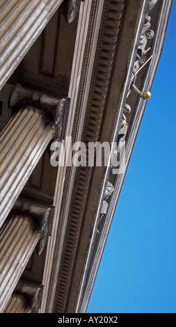 Portico, British Museum di Londra, Regno Unito Foto Stock