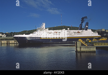 Il Marine Atlantic ferry Joseph e Clara Smallwood a Port-Aux-Baschi su Terranova Foto Stock