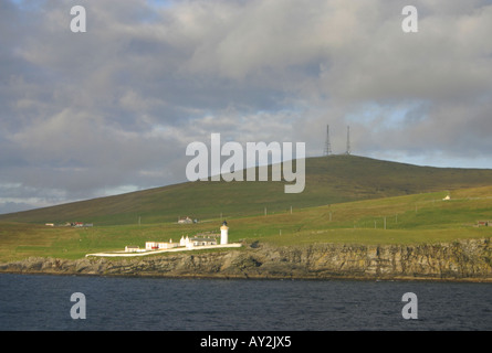 L'isola di Bressay dal traghetto Northlink alle Shetland Foto Stock