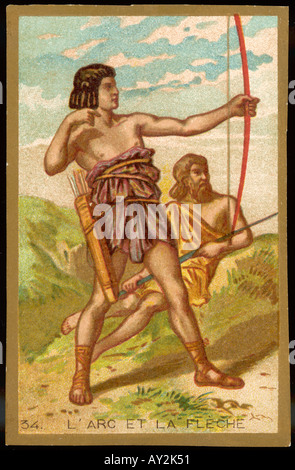 Primo arco freccia Foto Stock