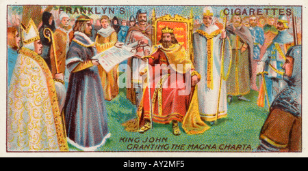 Magna Charta Cig. Card Foto Stock