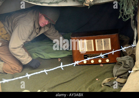 Crich forties weekend Peak District Derbyshire England Regno Unito Foto Stock