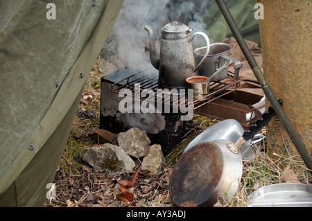 Crich forties weekend Peak District Derbyshire England Regno Unito Foto Stock