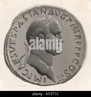 Vespasianus Coin Foto Stock