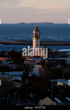 La Patagonia Argentina Puerto Deseado la chiesa Foto Stock