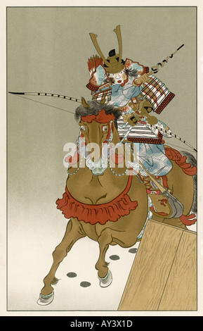 Razziale Shogun Giappone 1900 Foto Stock