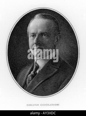 Calvin Coolidge 20c Foto Stock