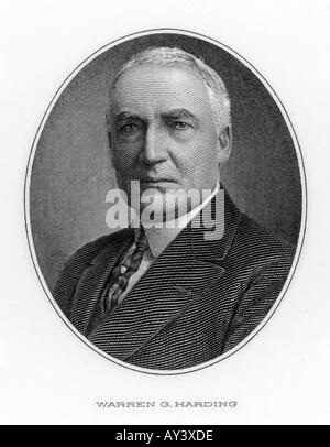 Warren Harding G Foto Stock