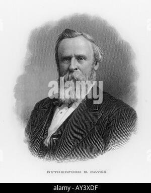 Rutherford B Hayes 19c Foto Stock