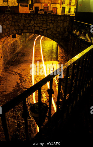 Strade sotterranee nella colonial città mineraria di Guanajuato Messico Foto Stock