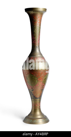 Tall vintage decorativo vaso di fiori Foto Stock