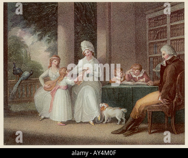 Famiglia Hamilton 1793 Foto Stock