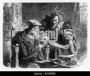 Faust fa il suo contratto Foto Stock