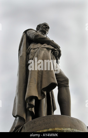 Statua di Francesco Russell, il settimo Duca di Bedford in Tavistock, Devon Foto Stock