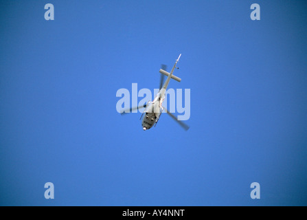 Elicottero della polizia in bilico Foto Stock