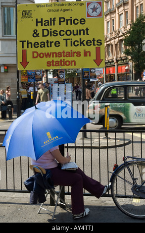 Biglietti teatro in vendita a Piccadilly Foto Stock