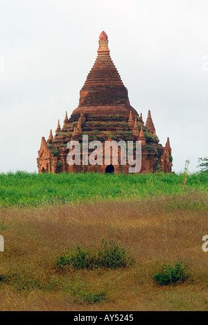 Lone tempio o stupa a Bagan in Birmania Myanmar Foto Stock