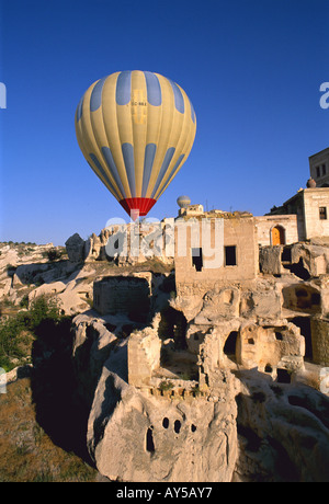 La Turchia Cappadoce Vista del palloncino Ortahisar Foto Stock