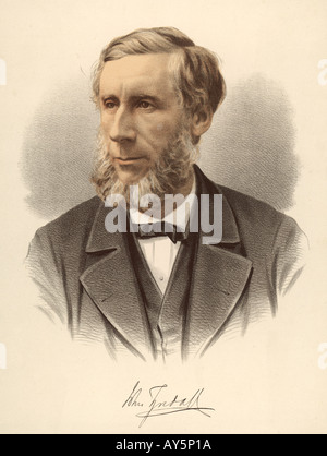 John Tyndall colore Foto Stock