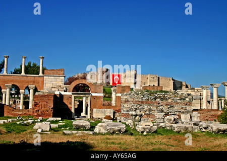 Basilica di San Giovanni le rovine, Turchia Foto Stock