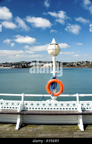 Torquay Pier (accanto al mare) Foto Stock