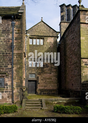 Hall mi esimo legno, Bolton, Lancashire, il lato dell'edificio Foto Stock