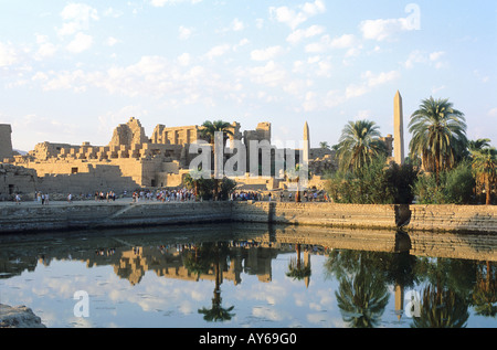 Egypte Vallée du Nil Louxor Temple de Karnak Gran Tempio d Amon Foto Stock