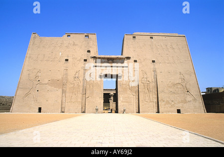 Egypte Vallée du Nil Edifou tempio d Horus Foto Stock