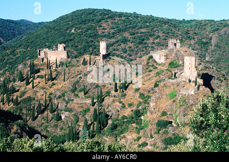 Aude Pays Cathare 4 Les châteaux de Lastours Foto Stock