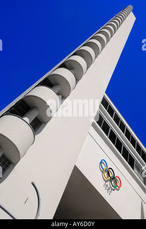 La torre presso lo Stadio Olimpico di Helsinki, Finlandia, luogo di ritrovo per il 1952 Giochi Olimpici Foto Stock