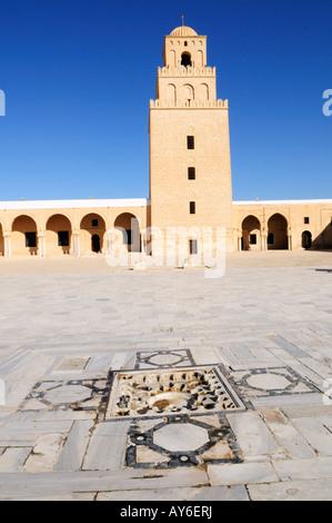 Grande Moschea, Kairouan Tunisia Foto Stock