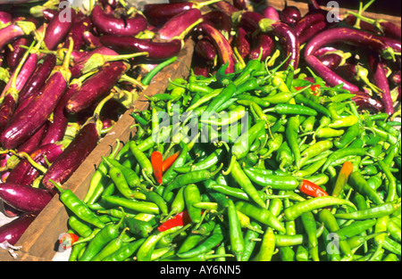 "Plaines Wilhems" "Quatre Bornes' greengrocery Foto Stock