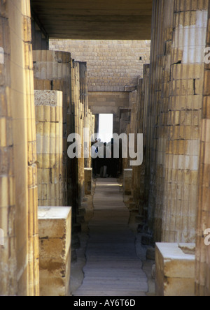 Djoser il complesso funerario di Zoser Saqqara Saqqara Saqqarah Cairo Repubblica Araba di Egitto Egyptian Nord Africa Medio Oriente Foto Stock