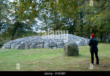 Clava Cairns, vicino a Inverness, Scotland Foto Stock