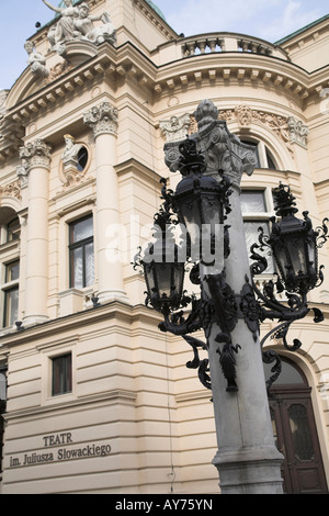 Edificio del teatro a Cracovia, Polonia Foto Stock