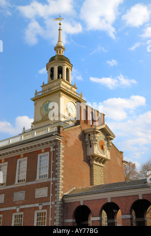 La sala dell'indipendenza, la Casa dello Stato della Pennsylvania di Philadelphia. Foto Stock