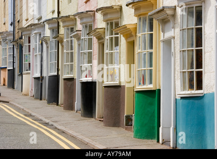 Castle Terrace in Chepstow, Monmouthshire, Gwent, Galles del Sud Foto Stock