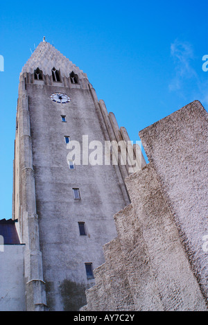 Hallgrimskirkja (Chiesa Hallgrims) Reykjavik, Islanda, nel settembre 2007. Foto Stock