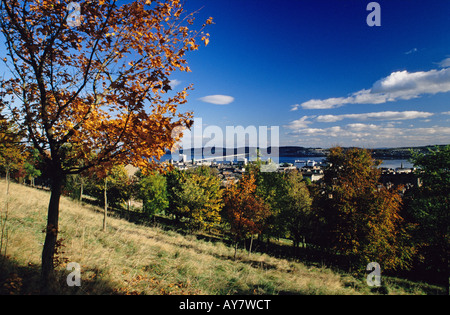 Autunno sul Firth of Tay, Scozia Foto Stock